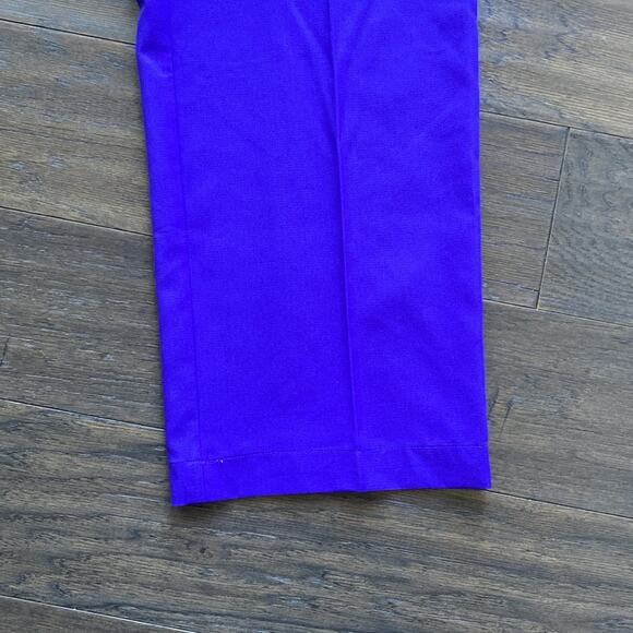 ADIDAS Golf Pant Mens Sz 32 x 32 Purple Flat Front Ripstop - Picture 6 of 8